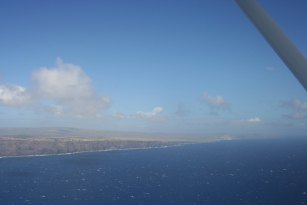 West along the smoother, simpler north short of Molokai