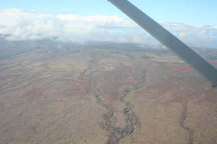 Up and over the northern point of Lanai