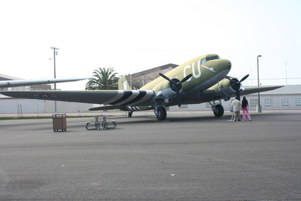Fairly uncommon C-53 Skytrooper.

Wide variety of aircraft on the ramp, but all looked a bit worse for the exposure.