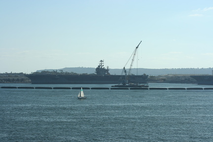 CVN-72 USS Abraham Lincoln at birth in San Diego