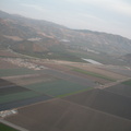 The fields of Ventura as we maneuvered for landing.